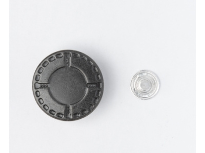  Джинсовая пуговица  20 мм (латунь) JD114 оксид/1000 шт  ТриКатушки