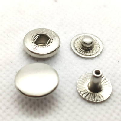  Кнопка Альфа 12,5мм сталь цв. Никель (уп 720 шт) Tals(Турция)  ТриКатушки