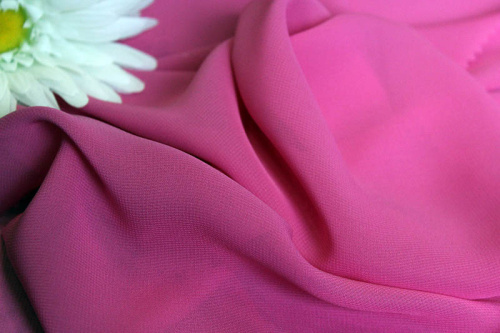  Ткань Шифон 2009 ш. 150 см.,цвет №212 розовый  ТриКатушки