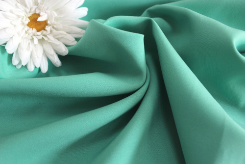  Ткань Габардин стрейч арт.1000 ,ш.150см., 270 гр/мп., №602 цв. св.морская волна  ТриКатушки