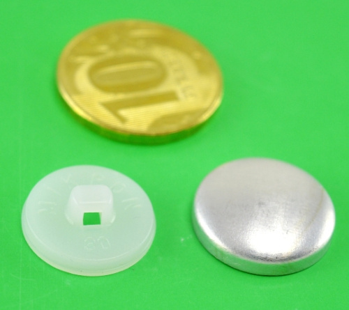  Пуговицы для обтяжки №36 белые (уп.500шт)  ТриКатушки