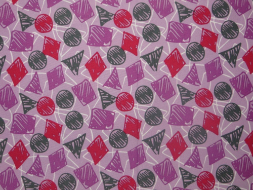  Ткань курточная детская  Дьюспо 240T WR PU цв.Squares люпин 16-3521  ТриКатушки