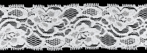  2331 белый кружево-стрейч 40мм (намотка 27,4 метров)  ТриКатушки