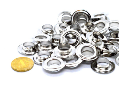  Люверсы №26 12мм сталь Никель (уп 25 шт) "Proknopka"  ТриКатушки