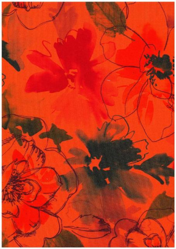  Ткань габардин принт арт.1010 цв.146в  ТриКатушки