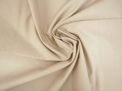  Ткань 2092 Поплин плательный цв. 001 молочный  ТриКатушки