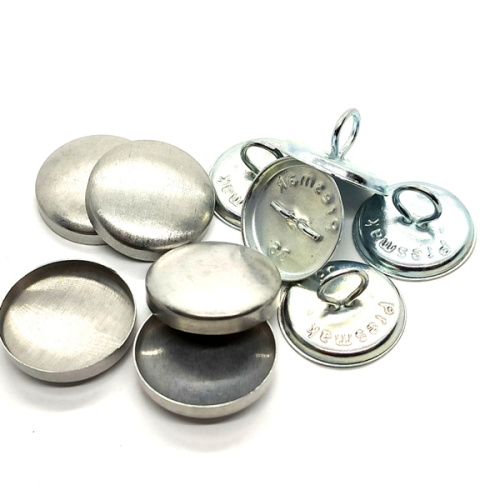  Заготовка для обтяжки пуговиц №36 (23мм) СТАЛЬ с УВЕЛИЧЕННЫМ ушком PR-KT 36 (уп 500шт)  ТриКатушки