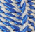  Шнур витой 8мм 0371-6210 (50м) цв. серебро/синий 348  ТриКатушки