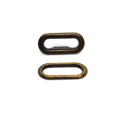  Люверсы овальные ЛАТУНЬ 15мм цв. Антик (упаковка 1000 штук)  ТриКатушки