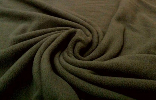  Ткань Флис (100 Пэ, 180гр/м2, ш.1,5м) Цв. Хаки 72  ТриКатушки