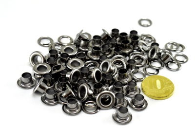  Люверсы №4 6мм сталь Чёрный Никель (уп 5000шт) NEW STAR  ТриКатушки