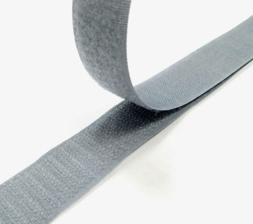  Лента "липучка" 50мм цв.523 серый(уп. 25 м.)  ТриКатушки