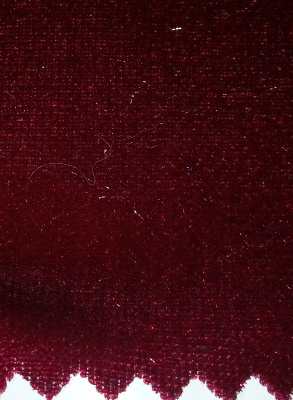 Ткань 3005 Бархат стрейч, ш.150см., №102 бордо