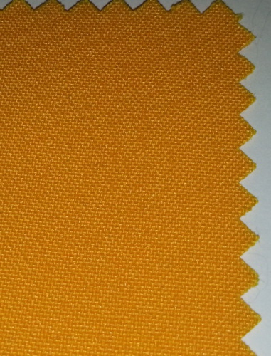  Ткань Габардин стрейч арт.1000 ,ш.150см., 270 гр/мп., №406а цв. желток (цв.яндекс - золотой)  ТриКатушки