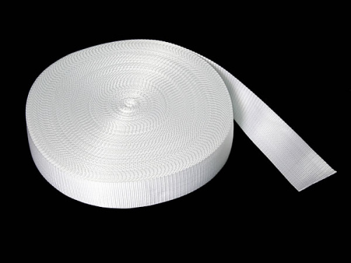  Стропа "МН" 40мм цв.белый (упаковка 50 метров)  ТриКатушки