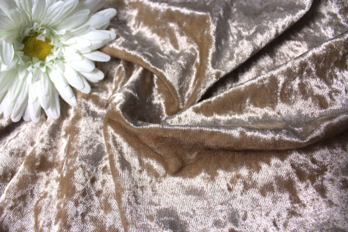  Ткань 3002 Бархат стрейч крэш, ш.160см, цв. 505  ТриКатушки