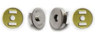  1008 Никель Кнопка магнитная 18мм (упаковка 100 штук)  ТриКатушки