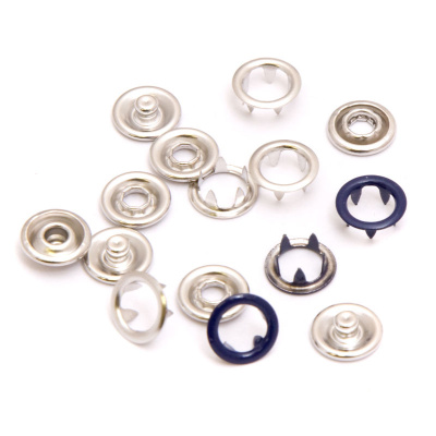  Розн.уп.Кнопка 9,5мм рубашечная (кольцо) нерж. цв.Темно-синий №569 (уп.20 шт.) ProKnopka  ТриКатушки