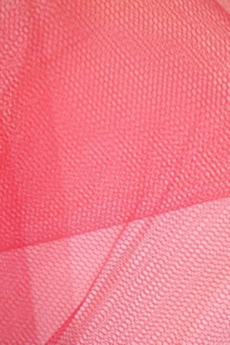  Сетка CHAN-1, жесткая (фатин), 100%-ПЭ, 22 г/м2, ш.180см, 17-1663 - красная  ТриКатушки