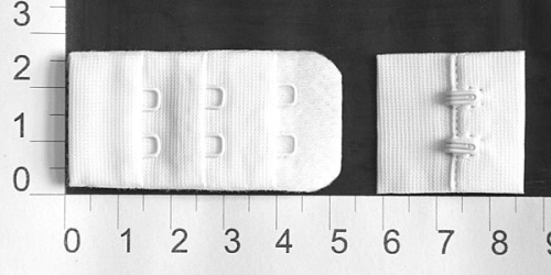  3х2х2,6 белый Застежки-крючки (упаковка 100 штук)  ТриКатушки