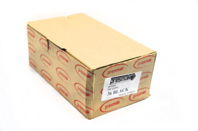  Заготовка для обтяжки пуговиц №36 (23мм) пластик цв. черный (уп 500шт)  ТриКатушки