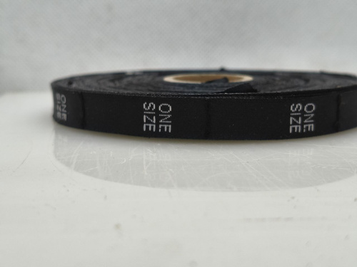  Размерник жаккард чёрный ONE SIZE (рул 1000шт)  ТриКатушки