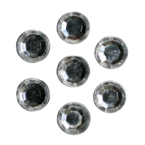  0019 08мм прозрачный Стразы пришивные "Круг" (упаковка 5000 штук)  ТриКатушки