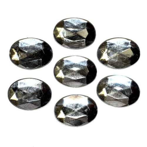  0051 13*18мм прозрачный Стразы пришивные "Овал" (упаковка 1000 штук)  ТриКатушки