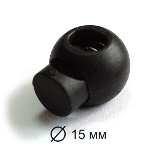  3129 черный Фиксатор пластик (упаковка 200 штук)  ТриКатушки