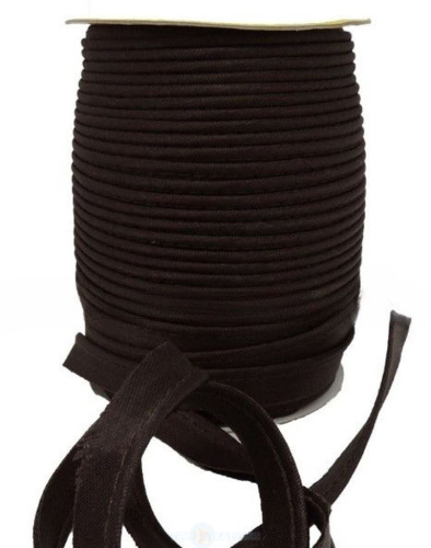  Кант атласный 12 мм 72 ярд. № 304 Коричневый темный  ТриКатушки