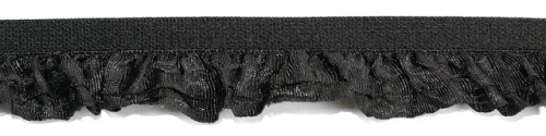  6399 черный резинка бельевая 20мм (намотка 144 ярда = 131,7 метра)  ТриКатушки