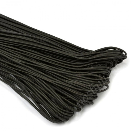  Резинка шляпная 2 мм цв.Черный(уп. 5 ± 0,5 м)"ProKnopka"  ТриКатушки