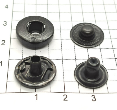  Кнопка 15мм Альфа сталь цв.Оксид  (уп 720шт) Tals(Турция)  ТриКатушки
