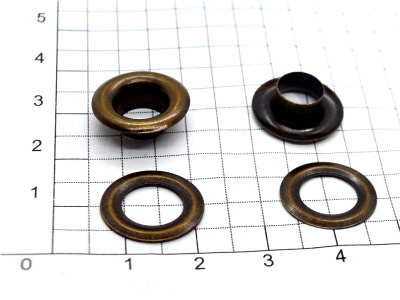  Люверсы №5 8мм сталь антик (уп 100 шт) "Proknopka"  ТриКатушки