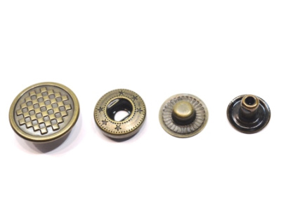  Кнопка 20 мм кальчуга (уп. 20 шт) цв. Антик ProKnopka ProKnopka  ТриКатушки