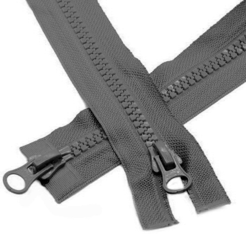  Молния Трактор Т5 2 зам 110см №312 т-сер (уп.50 шт.)  ТриКатушки