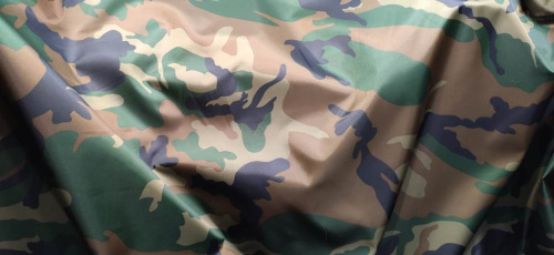  Ткань Оксфорд 210D PU1000 КАМУФЛЯЖ (КМФ) ш.150+-2 см. S4 Зелёный нато(НА ОТРЕЗ от 1 метра )   ТриКатушки