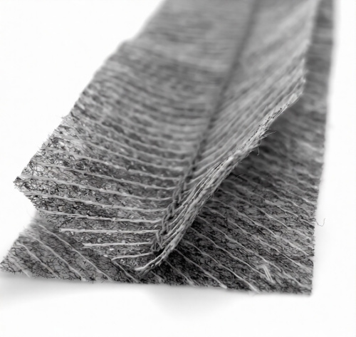  Лента нитепрошивная клеевая по косой со строчкой 30 мм двойная, цв. серый (рул. 50 м.)  ТриКатушки