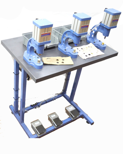  Пресс 4130 пневматический универсальный (комплект 3 пресса+стол) PRESMAK  ТриКатушки