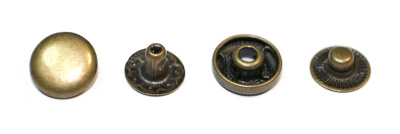  Кнопка Альфа 12,5мм сталь цв. Антик (уп 1440 шт)NewStar  ТриКатушки