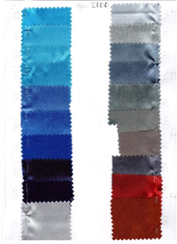  Ткань 2000 Крепсатин, ш.150см., №715а синий (василек)  ТриКатушки