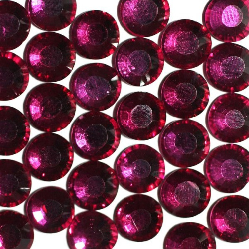  Стразы термоклеевые SS-16, D=3,6-3,9мм (упаковка 1440 штук) цв.9032 FUCHSIA  ТриКатушки