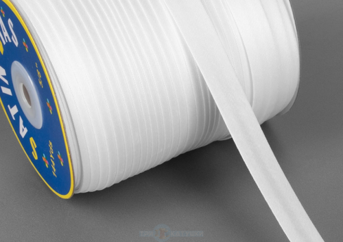  Косая бейка 16мм 144ярда (5001 белая)  ТриКатушки