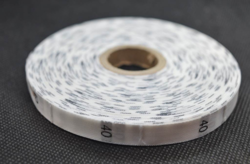  Размерник жаккард ,белый 40 (рул 1000шт)  ТриКатушки