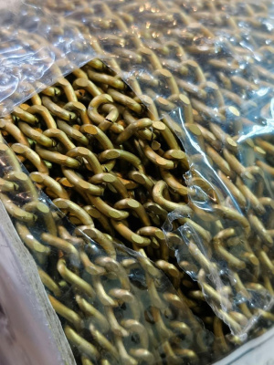  UX Цепь металлическая арт.0403-2020, 8,2*6мм (упаковка 50 метров) антик  ТриКатушки