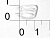 809Т прозрачный Крючок пластик ширина=08мм (упаковка 1000 штук)