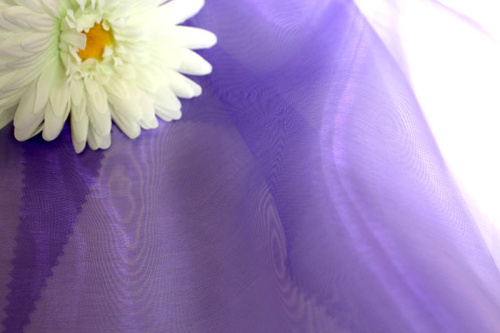  Ткань 5005 Органза цв. 307 фиолетовый  ТриКатушки