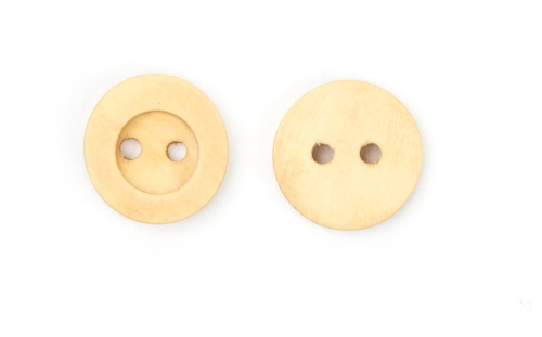  Пуговицы деревянные, арт. 0440, цв. Бежевый клён, 16L-10мм (уп.50 шт.)  ТриКатушки