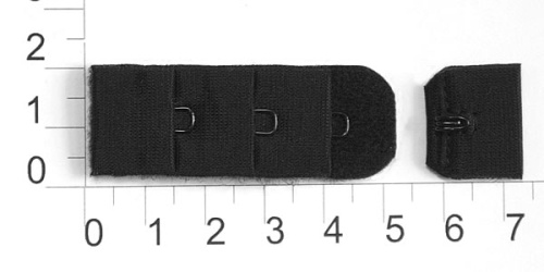  3/4 3х1 черный Застежки-крючки (упаковка 100 штук)  ТриКатушки