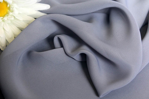  Ткань Шифон 2009 ш. 150 см.,цвет №805 серый  ТриКатушки